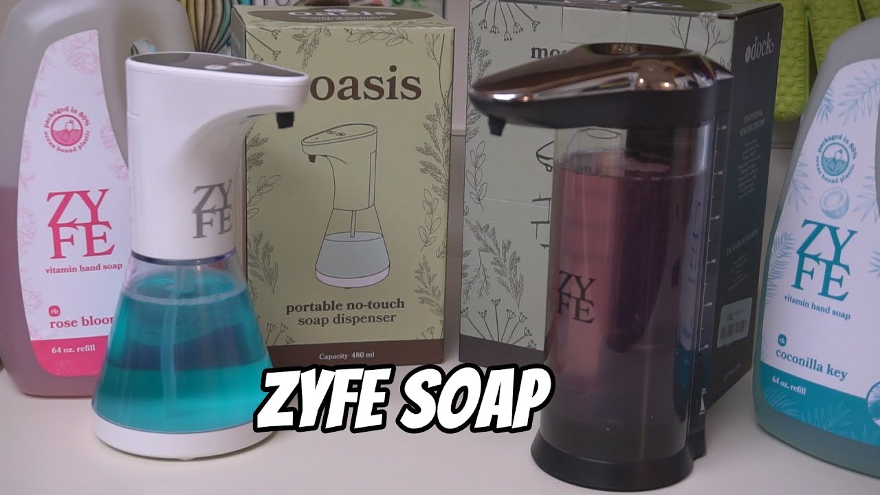 Zyfe soap and dispensers review. Soft on skin, great smelling, no mess ...