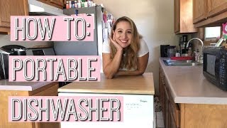 HOW TO USE A PORTABLE DISHWASHER (GENIUS HACKS EVERYONE SHOULD KNOW!) CLEAN WITH ME