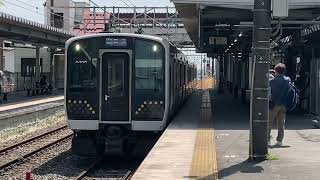 E131系600番台TN10編成が鹿沼駅に到着する動画