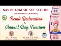 Live  result declaration  annual day function nav bharat sen sec school siwani