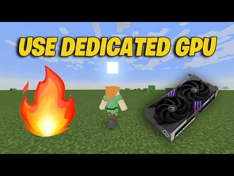 How To Use Dedicated GPU on Minecraft Fix Minecraft Not Using Dedicated GPU AMD, Nvidia & Intel 2026