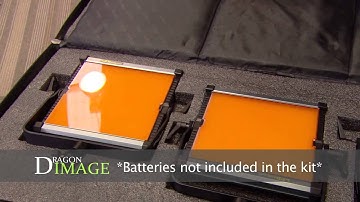 Dragon Image SMPTE 2015 LightPro LED Light 3 Head Kit