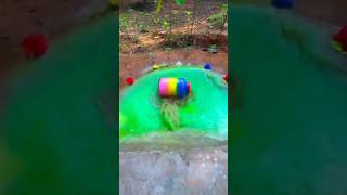Big Balloon Bottle 4 #bottles #colourfulballoons #colorfulglassbottles #rollingbottles #youtube