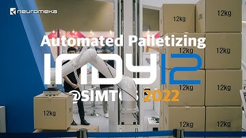 Automated palletizing system via cobot Indy12 @SIMTOS 2022