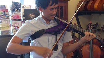 Evan Setiawan plays the Viper Violin - 5 String Signatue model - at Animato Strings