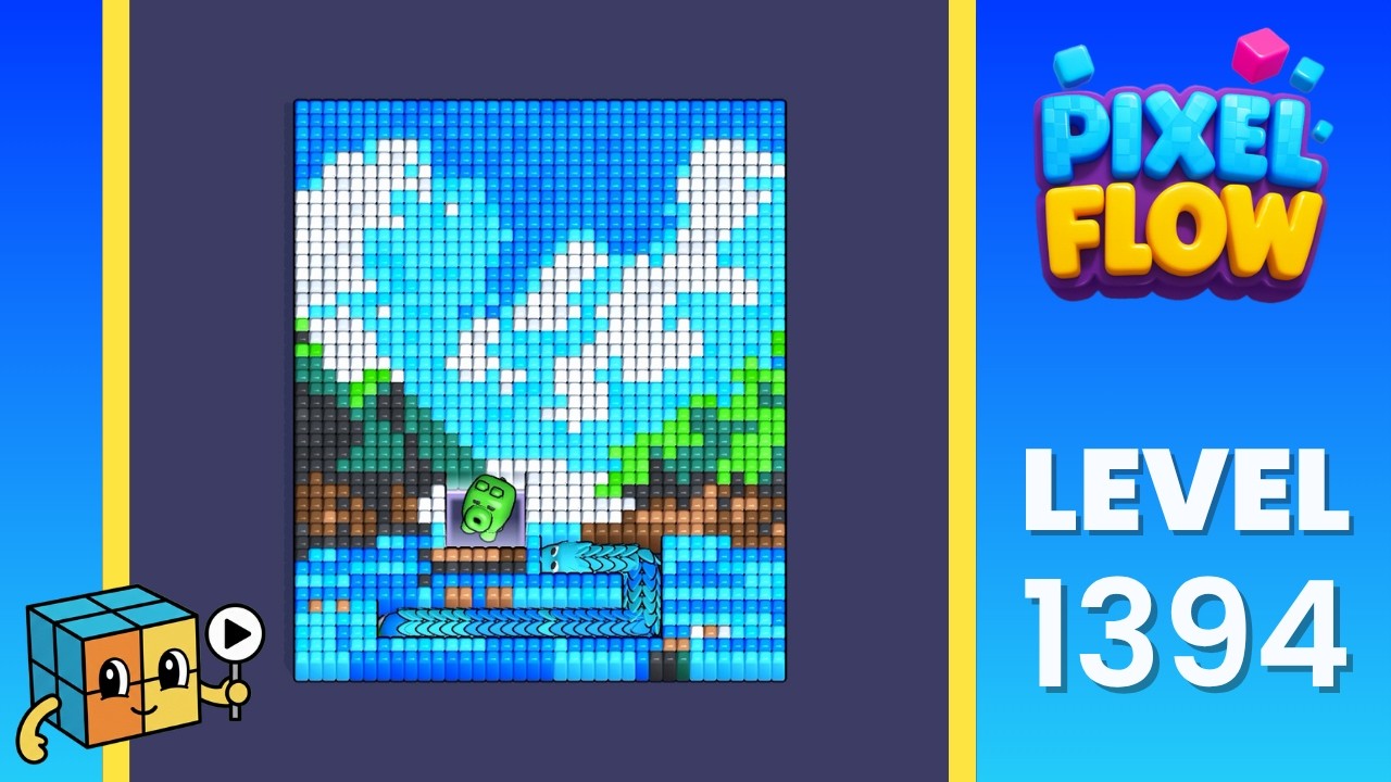 Pixel Flow Level 1394 Walkthrough Solution - YouTube