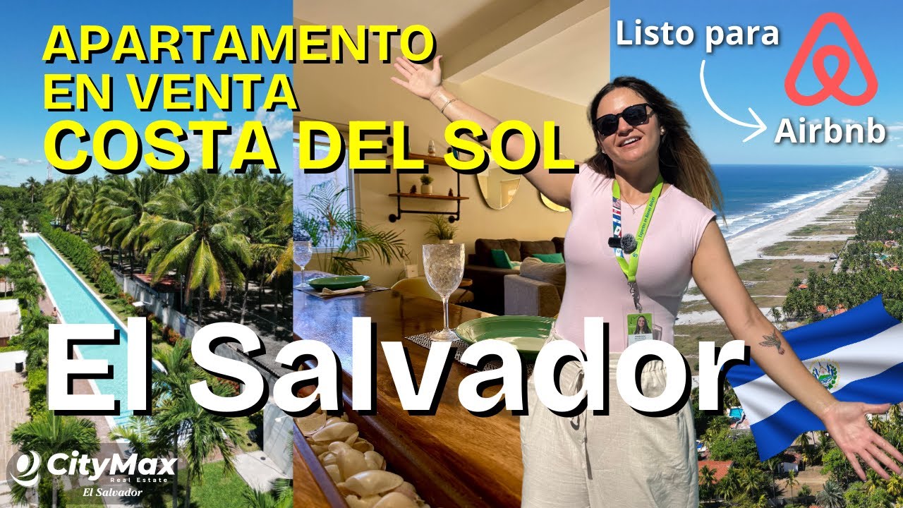 ¡LUJO EN LA PLAYA! ASÍ ES UN APARTAMENTO EN VENTA EN COSTA DEL SOL🌴EL SALVADOR🇸🇻 ¡LISTO PARA AIRBNB!