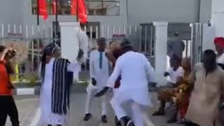 Igala Bankers showcase his traditional steps.