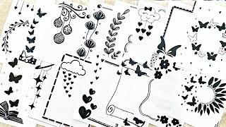 20 Black Border Designs Project Designs Front Page Designs For Project, Ignment, Note Book