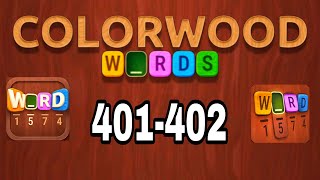 COLORWOOD WORDS Cryptogram level 401 402
