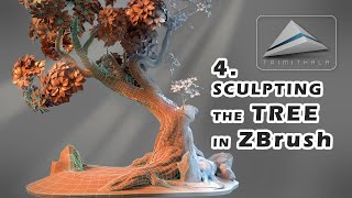 4. Tree | Learn ZBrush | Tutorial 4 | Making 3D Scene Step by Step