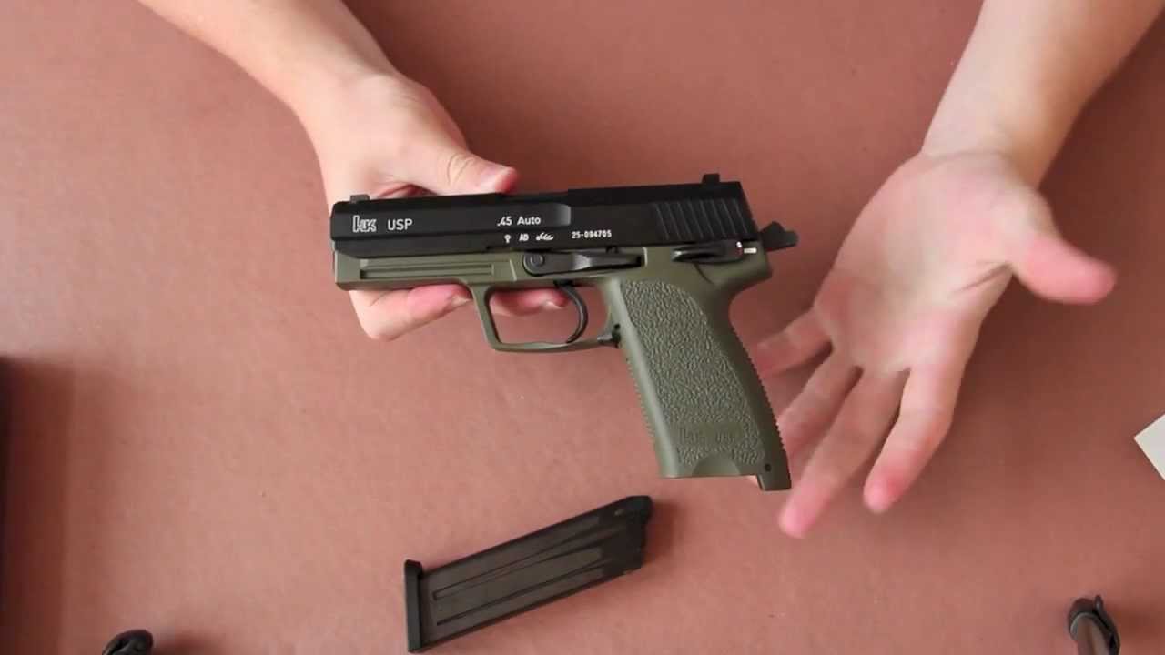 トイガン KSC USP.45 KSC/KWA USP .45 Airsoft Pistol Review - YouTube