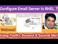 Configure Email Server using PostFix, Dovecot and Squirrel Mail in RHEL 7 (CentOS 7)| Nehra Classes