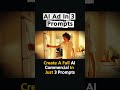 1 Prompt = Professional Ad! This Changes Everything #shorts