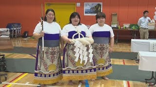 女相撲、土俵上で真剣勝負 2横綱生んだ北海道福島町