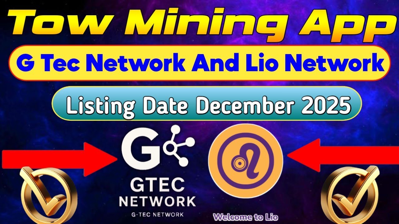 G TEC NETWORK NEW UPDATE || LIO MINING APP || FREE AIRDROP APPS || BEST MINING AP 2025 || FRE MINING