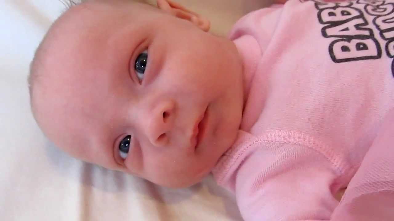 Baby goes cross eyed and fakes a cry! YouTube