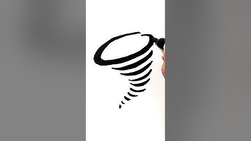 Tornado Drawing in 60 Seconds #tornado #drawing