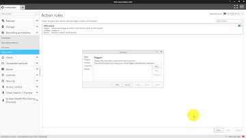 AXIS Camera Station mobile app - Create an action rule on the server to send mobile app notification
