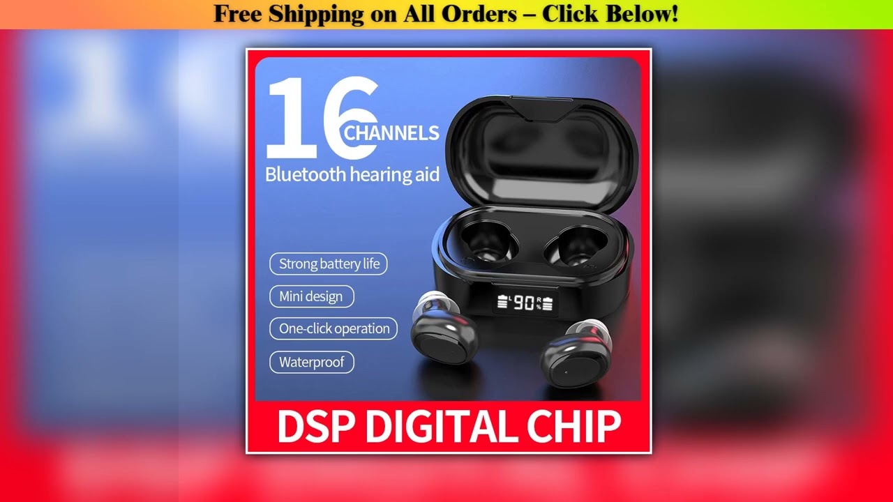 16 Channel Bluetooth Hearing Aid DSP Digital Chip Intelligent Noisereduction Audifonos For