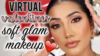 VIRTUAL VALENTINES SOFT GLAM MAKEUP | AnchalMUA