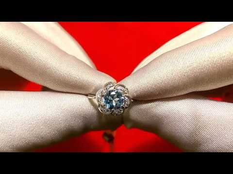 Серебряное кольцо с натуральным топазом и фианитами Sokolov 92010505