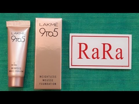 Lakme 9to5 weightless mini mousse foundation review! affordable Foundation 4 summers 4 oily skin