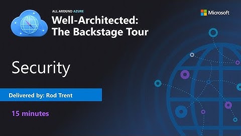 Azure Well-Architected Framework: Security