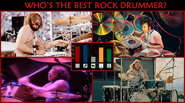 Rock Drummers Clash! John Bonham VS Keith Moon VS Ian Paice VS Mitch Mitchell