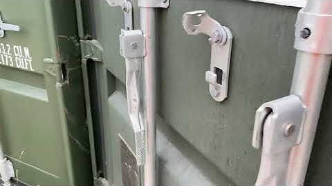 Need2store 20ftx8ft self storage container demonstration