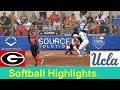 20 ucla vs 4 georgia softball game highlights feb 16 2024