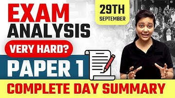 UGC NET 2022 | 29 Sept Exam Analysis Paper 1 | Complete Day Summary by Aditi Ma