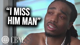 Quavo Gets Emotional Talking About Takeoff Passing (Exclusive Interview)