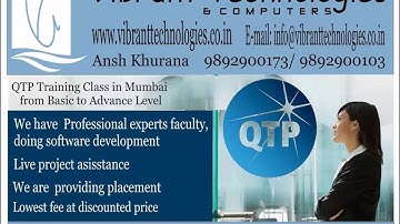 QTP - About values In QTP