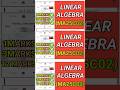 Linear Algebra(MA25C02)#ma25c02 #linearalgebra #m2 #algebra #annauniversity #r2025 #maths