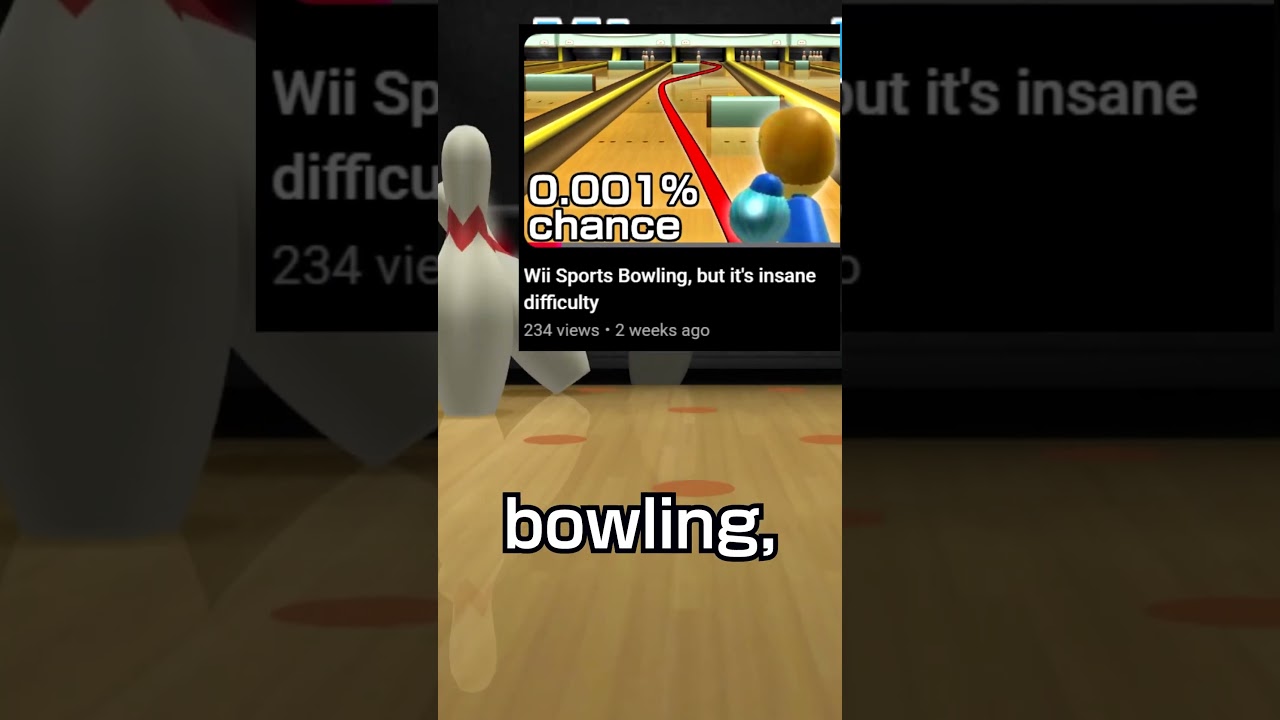 Wii Sports Bowling is HARDER now...
