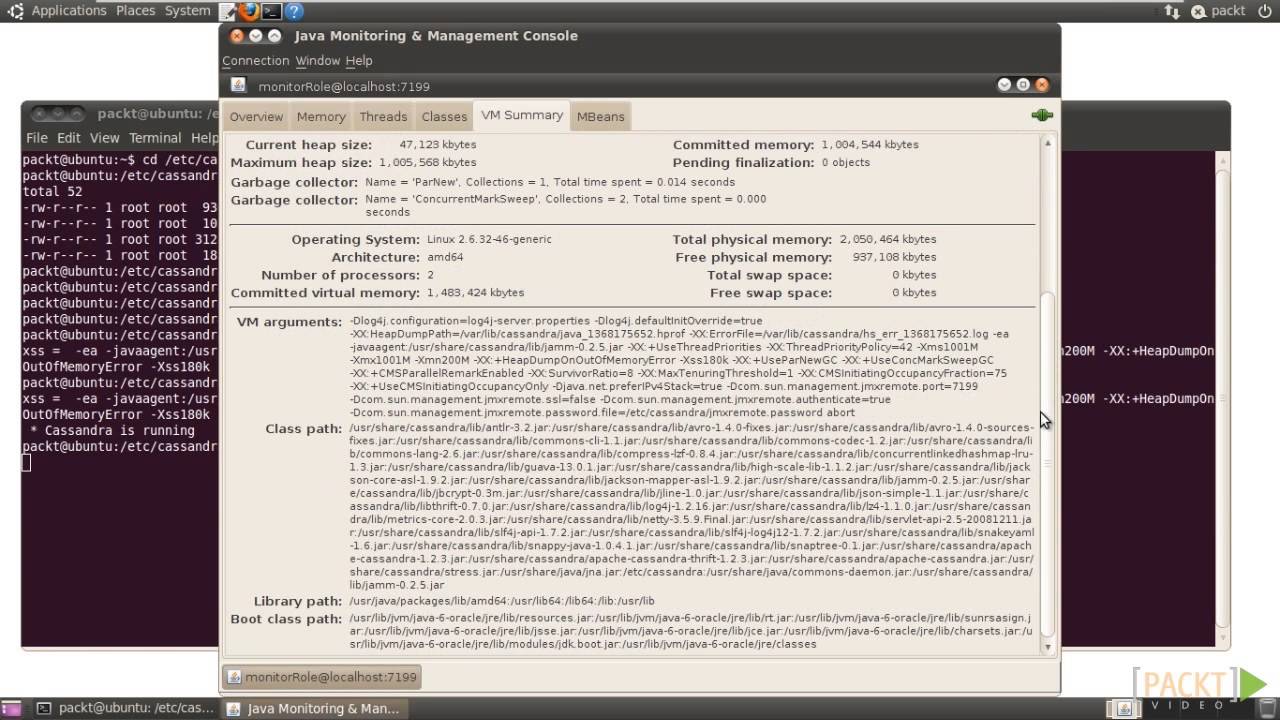 Cassandra Administration Tutorial: The Gui Monitoring Tool - Jconsole | Packtpub.Com