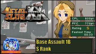 METAL SLUG XX [ Combat School ] S -Rank - Base Assault 1B [ Mission1 ]
