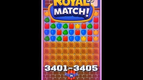 Royal Match Level 3401 3402 3403 3404 3405 - No Boosters Gameplay
