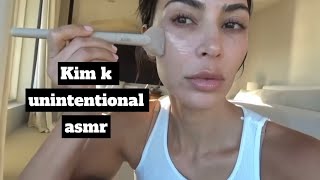 Kim Kardashian Unintentional Asmr Face Brushing