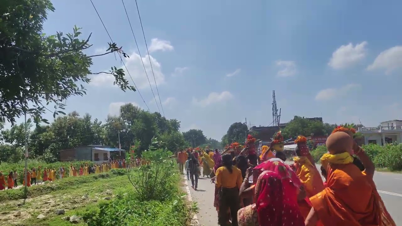 Mata Rani ka kalash yatra Kalika dham kalika bara Kapsethi sevapuri Varanasi 