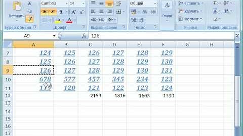 Копирование форматов ячеек в Excel 2007 (36/46)