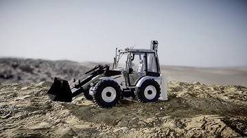 Real Time Interactive 3D Web Based Product Visualization - Backhoe Loader