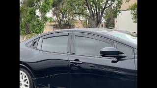 WELLvisors In-channel window deflector vent visor Installation Video Toyota Prius 2023+