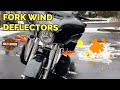 Harley Davidson Fork Mount Wind Deflectors Install