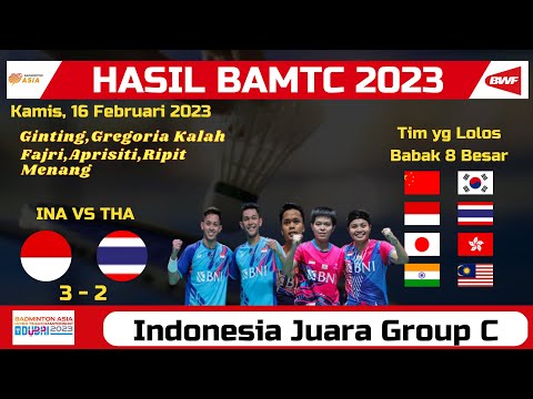 Hasil Badminton Asia Mixed Team Championship 2023 Hari Ini, Indonesia Juara Group