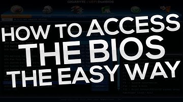 HOW TO ACCESS THE BIOS ON A PC (IF YOUR PC BOOTS TOO FAST)