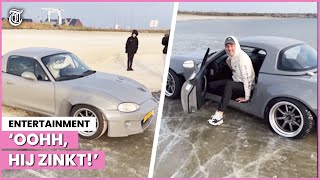 Boaz Zakt Door Ijs Met Dure Auto Dit Gaat Mis