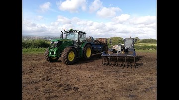 Muck Spreading 2019 - John Deere 6155R CommandPro