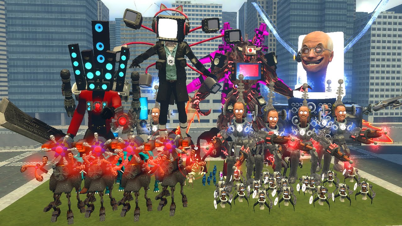 NEW  SKIBIDI TOILET VS TITAN TV MAN AND RED DRILL TITAN UPGRADED In Garry's Mod!